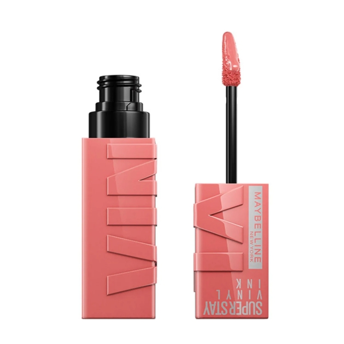 Anúncio: MAYBELLINE LABIAL SUPERSTAY VINYL INK #100 NUDE CHARMED