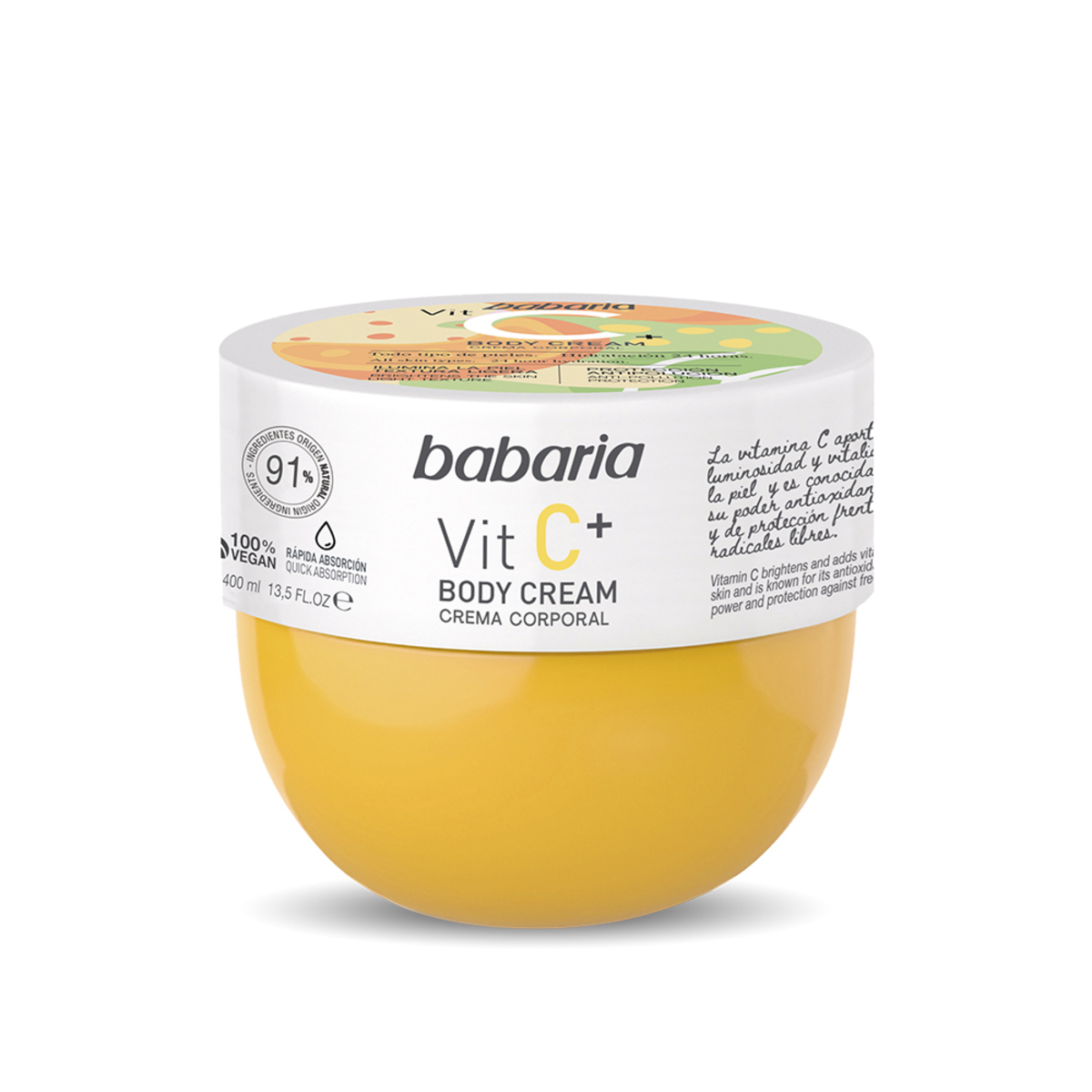 Thumbnail BABARIA VIT C+ BODY CREAM 400ML