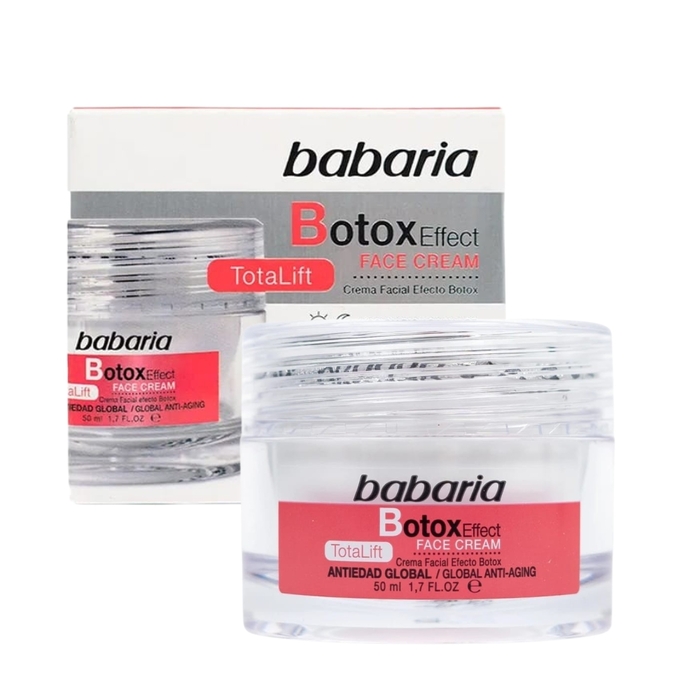 Anúncio: BABARIA BOTOX EFFECT FACE CREAM 50ML