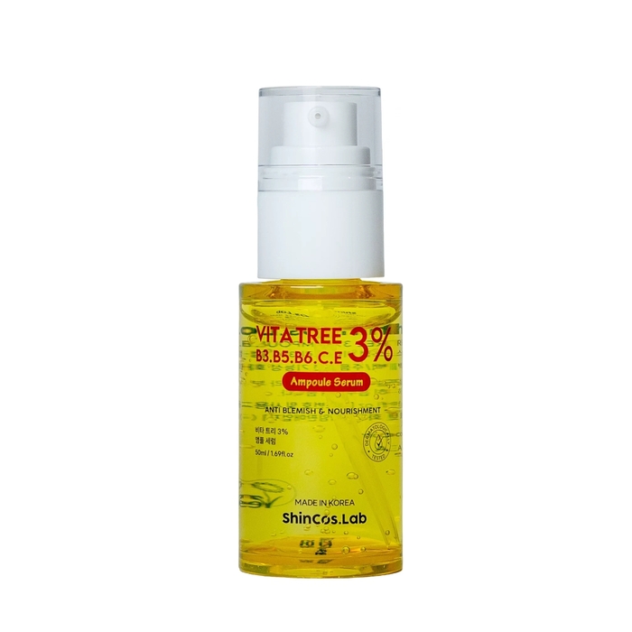 Anúncio: SHINCOS. LAB VITA TREE 3% B3.B5.B6.CE AMPOULE SERUM 50ML