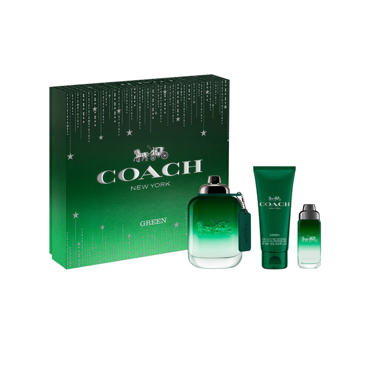 Thumbnail COACH GREEN SET EDT 100ML + SG 100ML + EDT 15ML