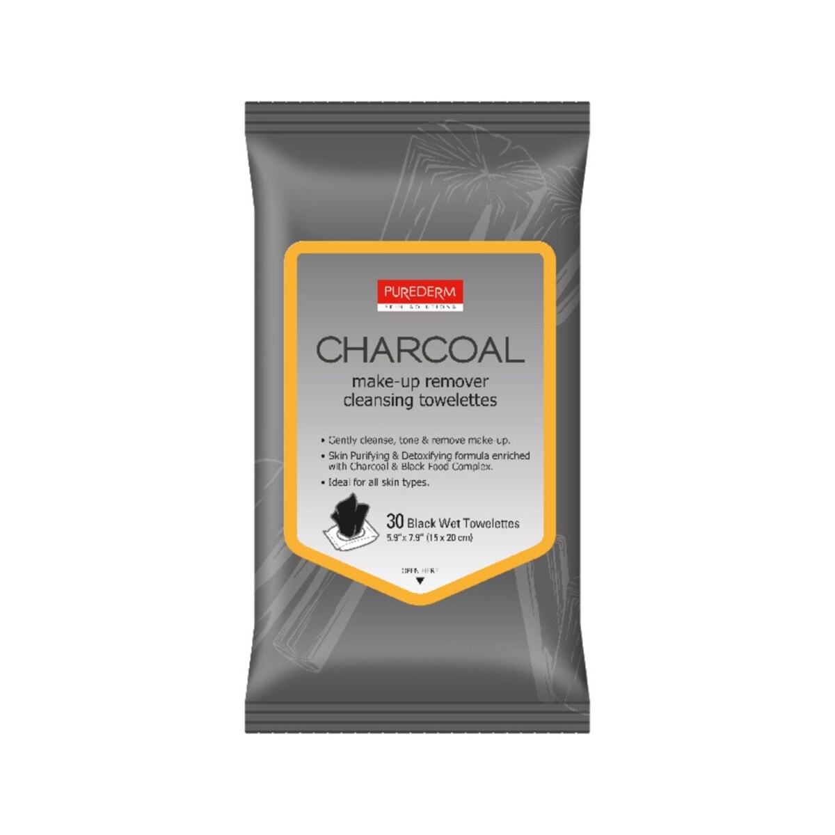 Thumbnail PUREDERM CHARCOAL MAKE-UP REMOVER CLEANSING - ADS633