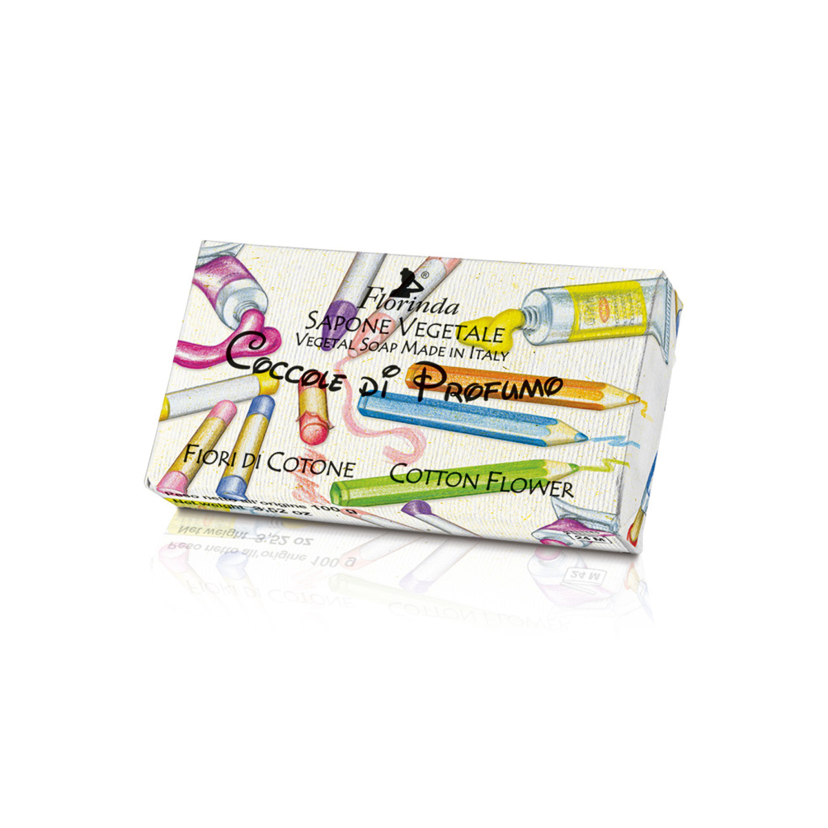 Thumbnail FLORINDA VEGETAL SOAP 100G COTTON FLOWERS (BABY COLLECTION)
