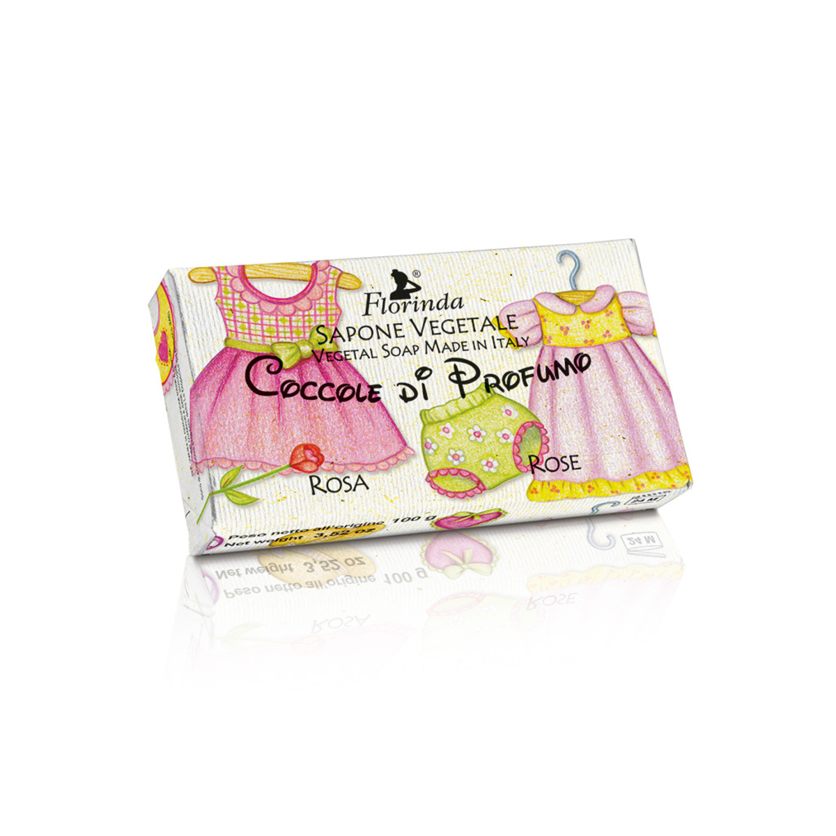 Thumbnail FLORINDA VEGETAL SOAP 100G ROSE (BABY COLLECTION)