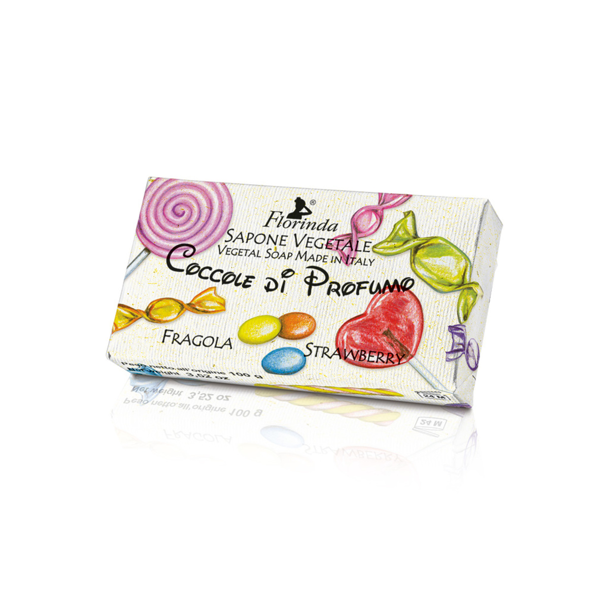 Thumbnail FLORINDA VEGETAL SOAP 100G STRAWBERRY(BABY COLLECTION)