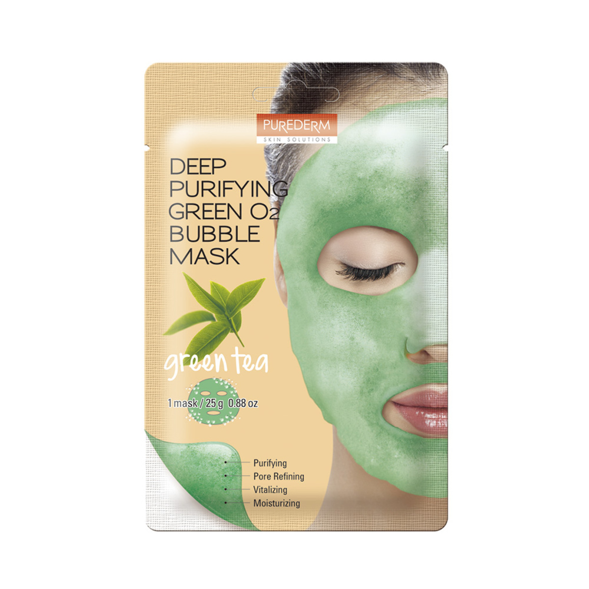 Thumbnail PUREDERM DEEP PURIFYING GREEN O2 BUBBLE MASK