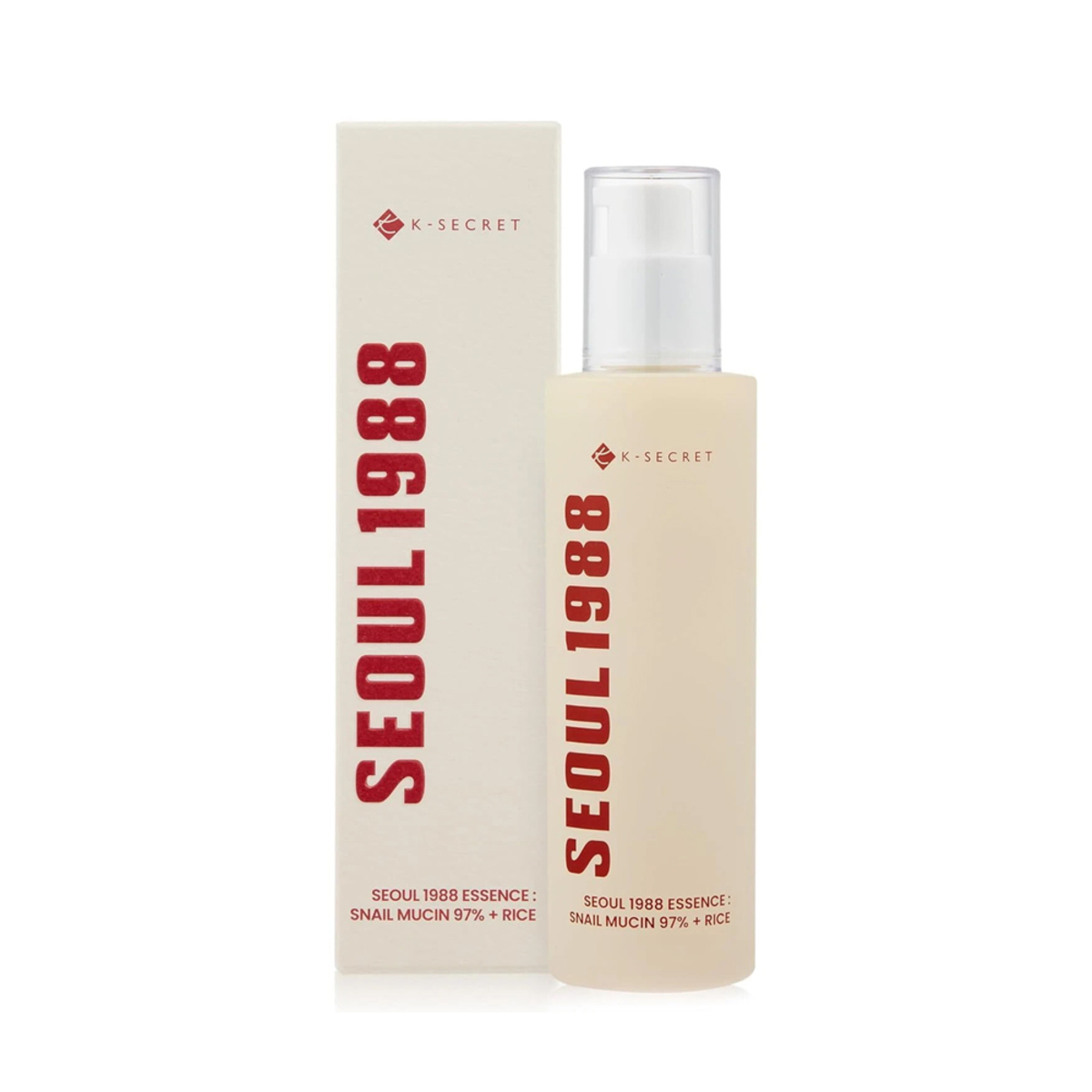 Thumbnail K-SECRET SEOUL 1988 ESSENCE SNAIL MUCIN 97% + RICE 100ML