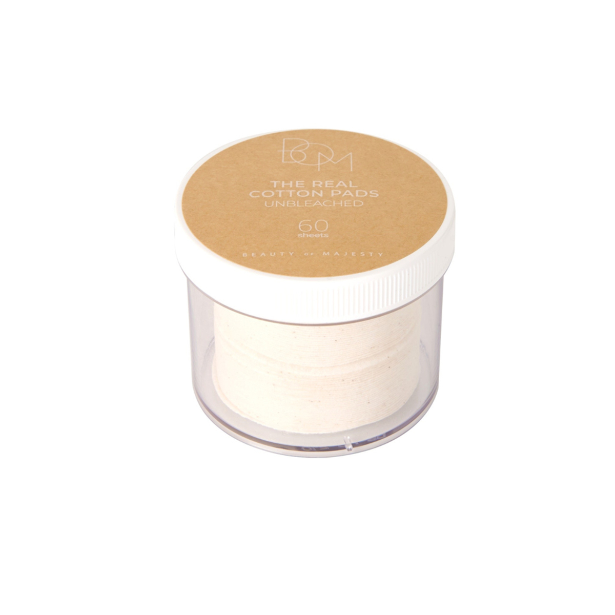 Thumbnail BOM THE REAL COTTON PADS UNBLEACHED 60 SHEETS