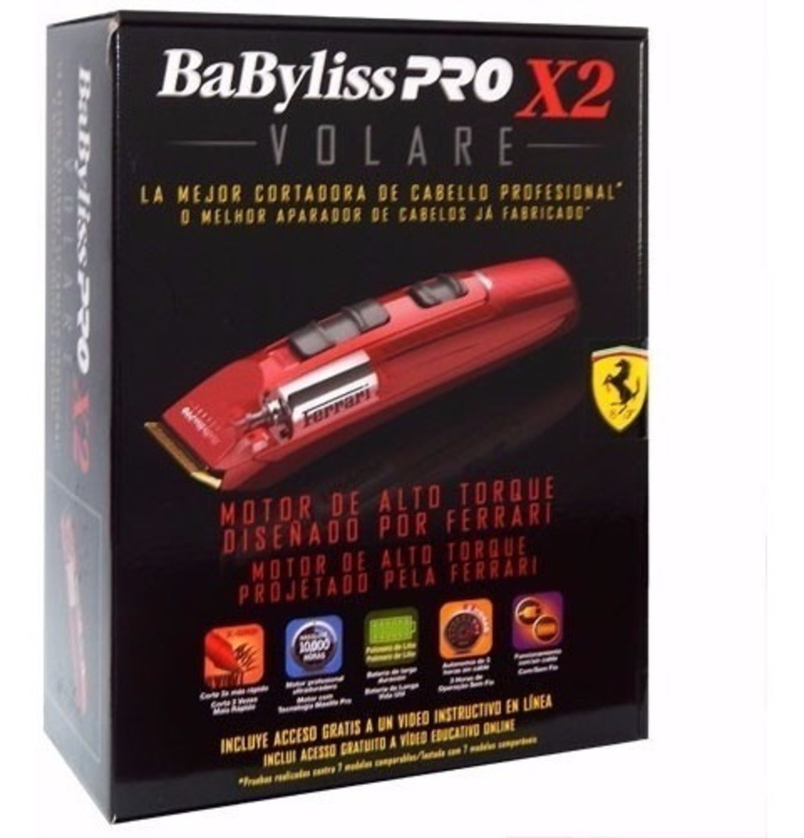 Thumbnail BABYLISS PRO X2 CONTADOR CLIPER FFERRARI