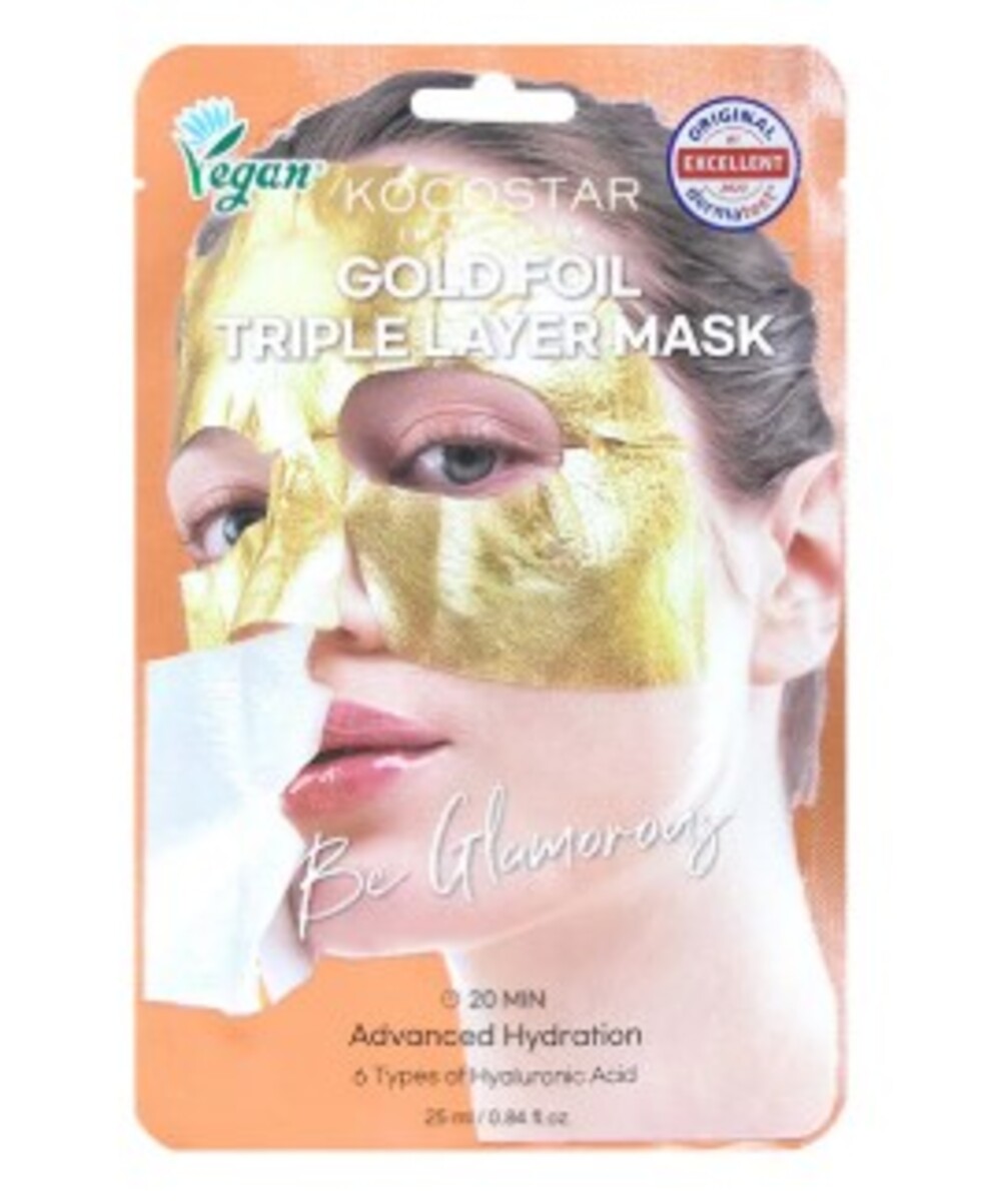 Thumbnail KOCOSTAR PREMIUM GOLD FOIL TRIPLE LAYERS MASK 25ml