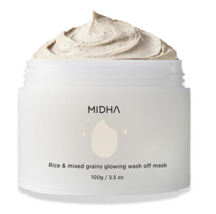Anúncio: MIDHA RICE&MIXED GRAINS GLOWING WASH OFF MASK