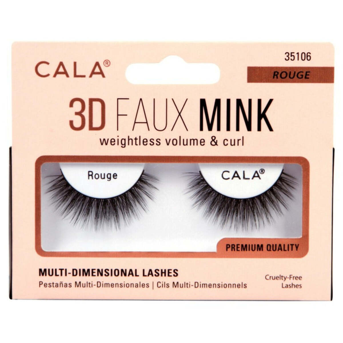 Thumbnail CALA 3D FAUX MINK PESTAÑA #35106 ROUGE