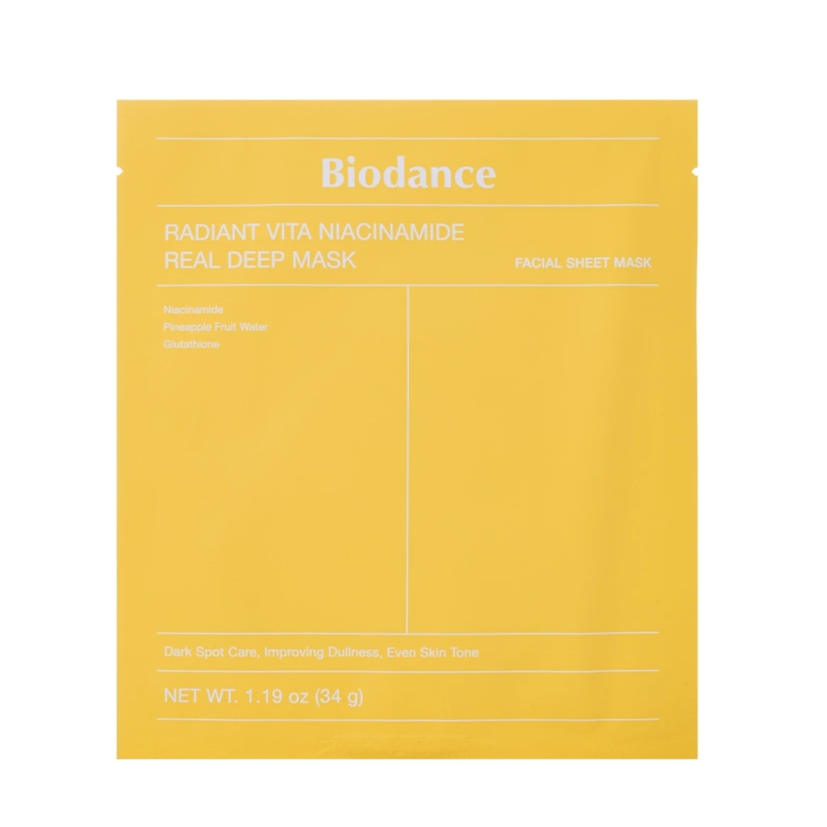 Thumbnail BIODANCE RADIANT VITA NIACINAMIDE REAL DEEP MASK(34G)