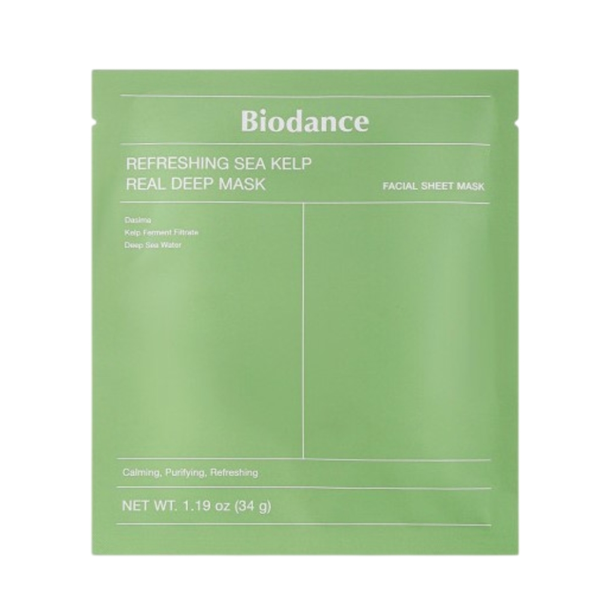 Thumbnail BIODANCE REFRESHING SEA KELP REAL DEEP MASK(34G)