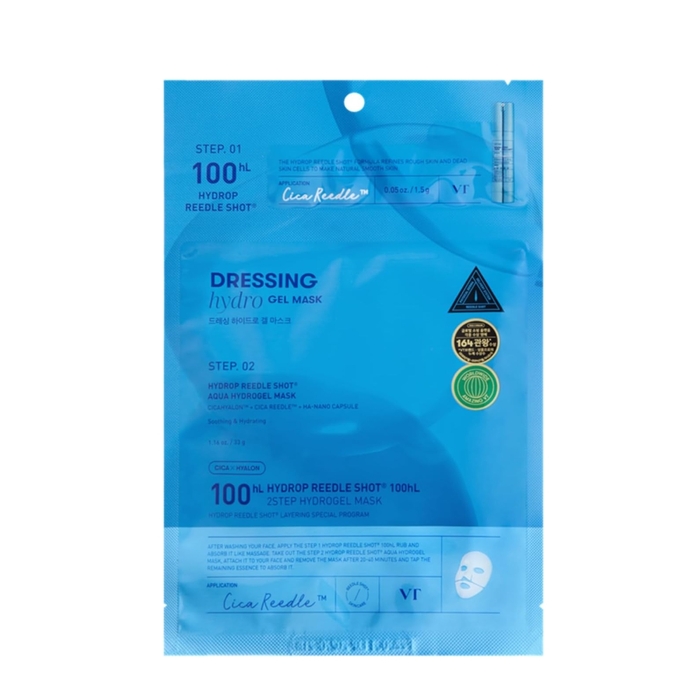 Anúncio: VT COSMETICS HYDROP REEDLE SHOT 100HL 2STEP HYDROGEL MASK