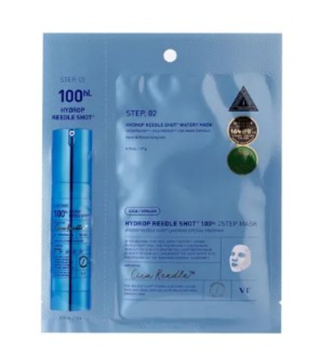 Anúncio: VT COSMETICS HYDROP REEDLE SHOT 100HL 2-STEP MASK