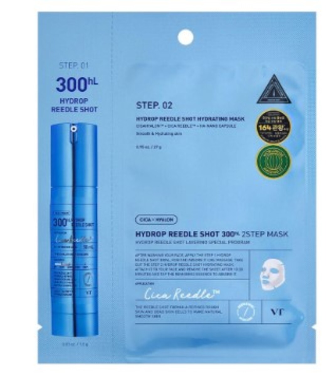 Thumbnail VT COSMETICS HYDROP REEDLE SHOT 300HL 2-STEP MASK