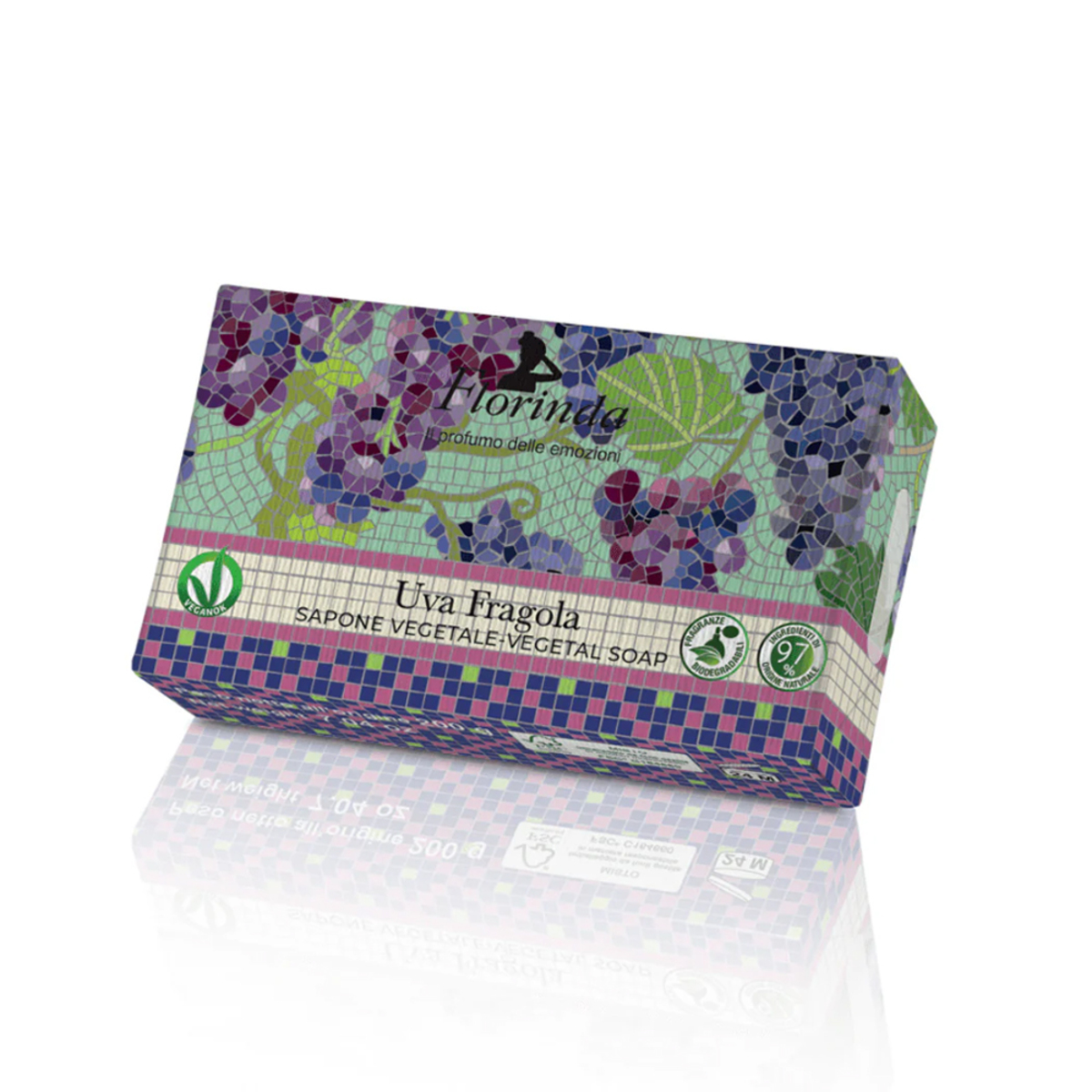 Thumbnail FLORINDA VEGETAL SOAP 100G  STRAWBERRY GRAPE MOSAIC