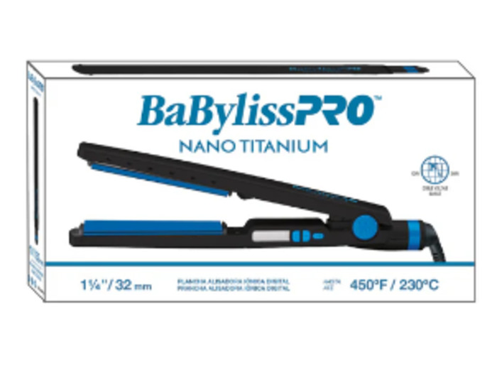 Anúncio: BABYLISS PRO NANOTITANIUM BLACK&BLUE 1 1/4 32MM