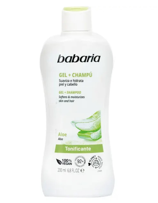 Anúncio: BABARIA GEL+CHAMPU ALOE TONIFICANTE 200ML