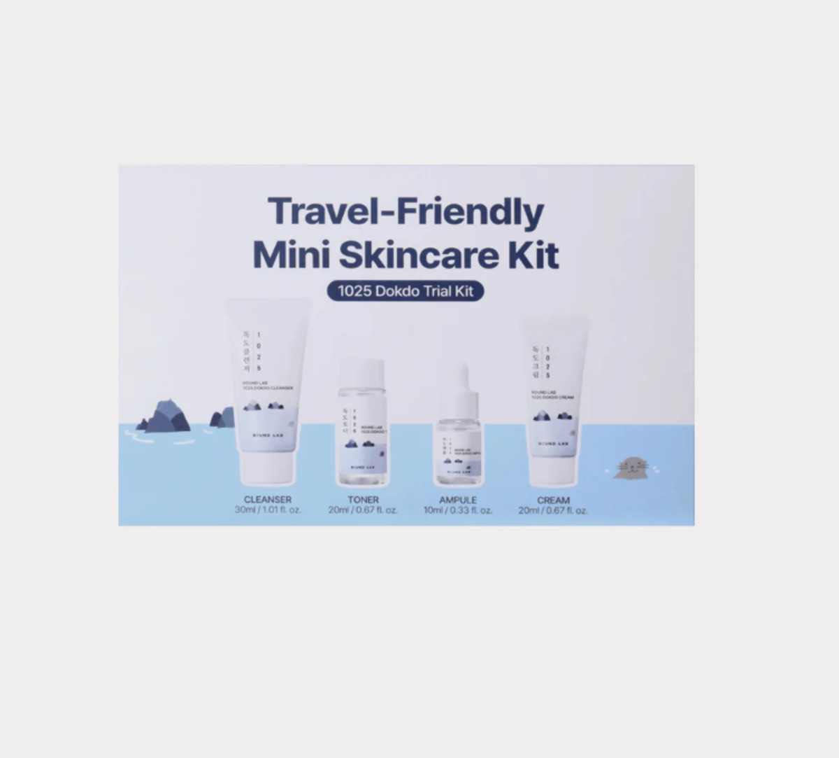 Thumbnail ROUND LAB TRAVEL -FRIENDLY MINI SKINCARE KIT
