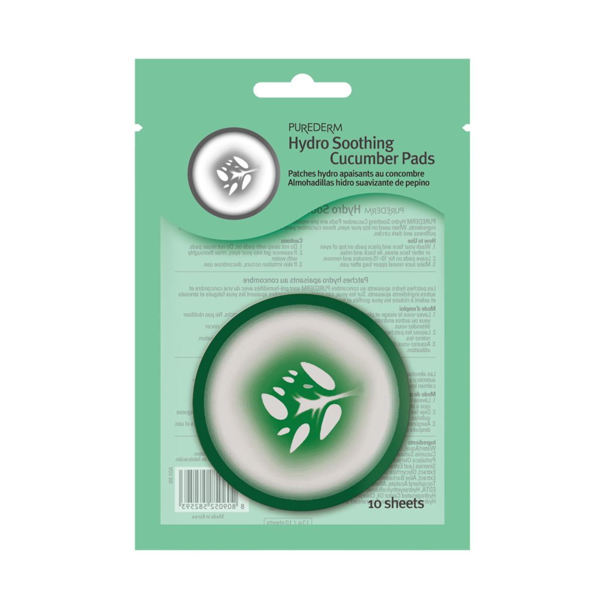Thumbnail ADS200 PUREDERM HYDRO SOOTHING CUCUMBER PAD