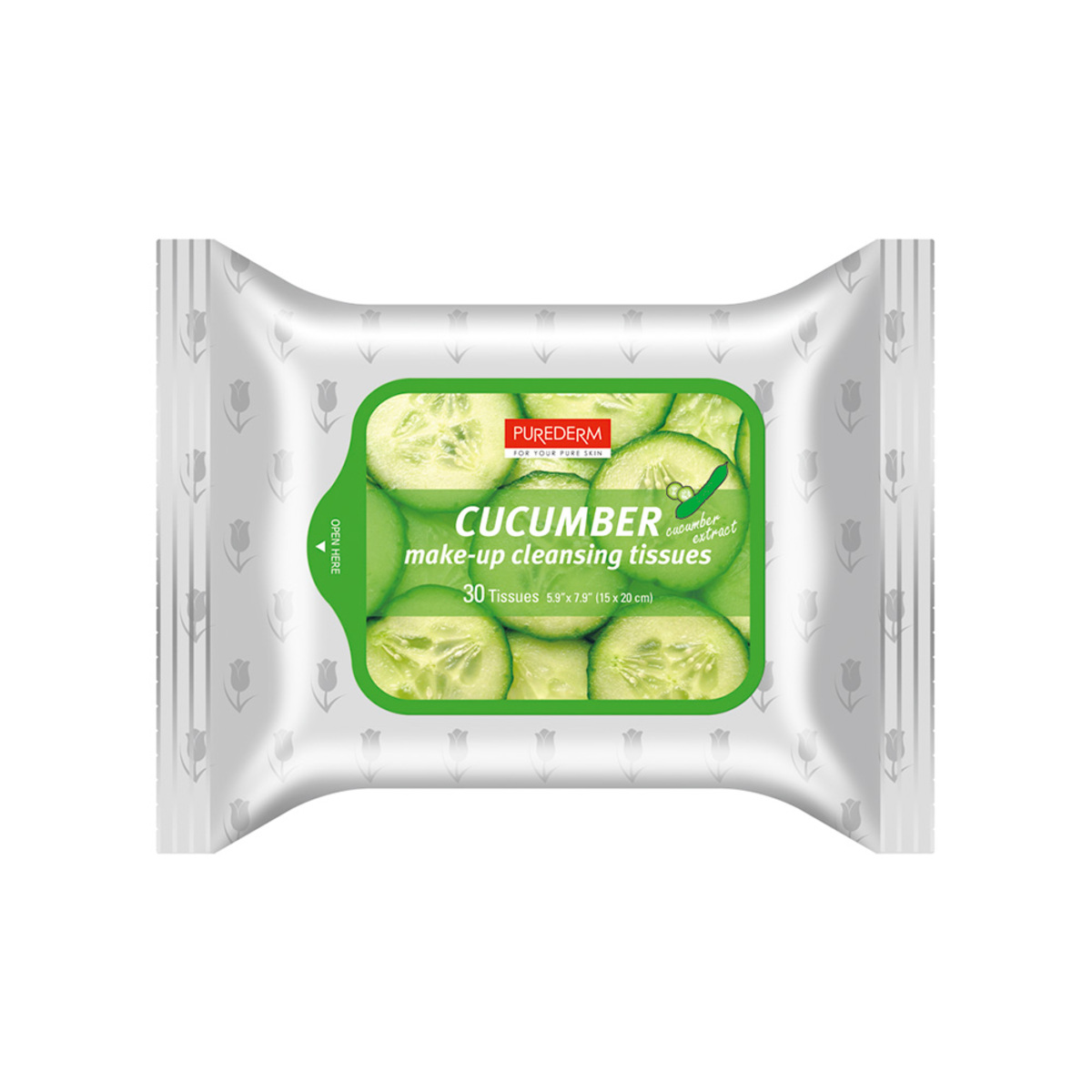 Thumbnail PUREDERM MAKE-UP CLEANSING TISSUES CUCUMBER - ADS605