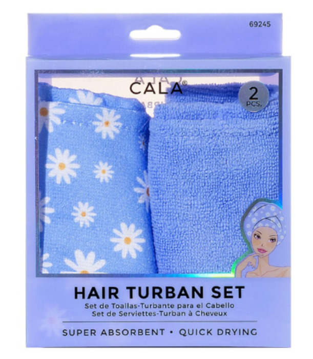 Anúncio: CALA HAIR TURBAN SET - DAISY/LAVENDER