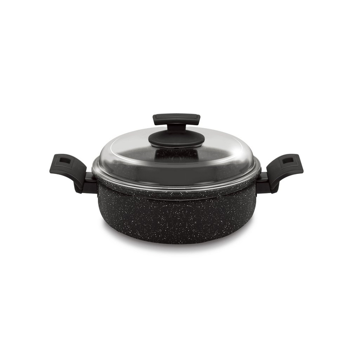 Anúncio: BALZANO 26X10.5CM ALUM SAUCEPOT WITH GLASS LID DO-26-IHLPT