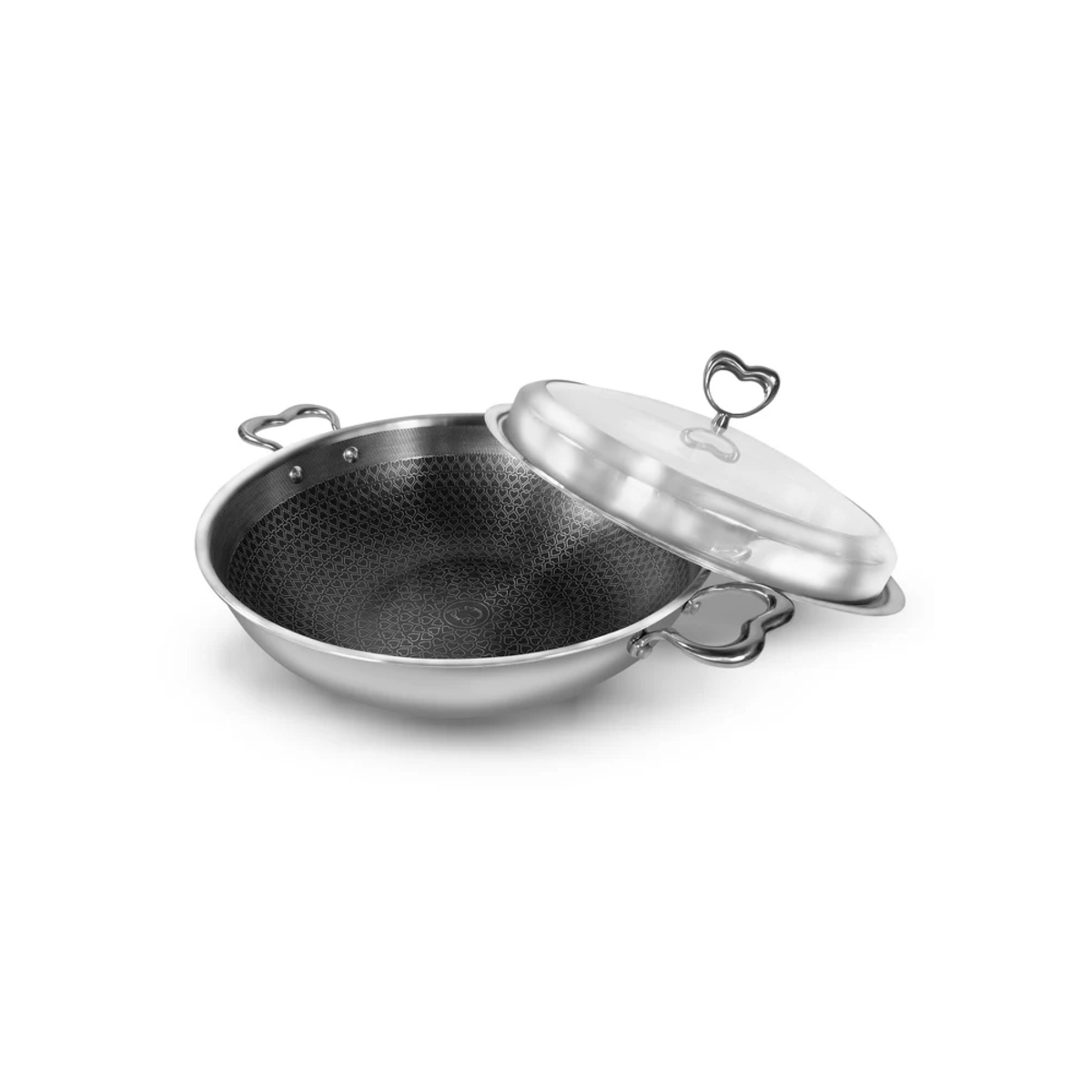 Thumbnail FL-34NS-IHWOK BALZANO 34CM MULTIPLY SS WOK WITH LID (NON-STICK)