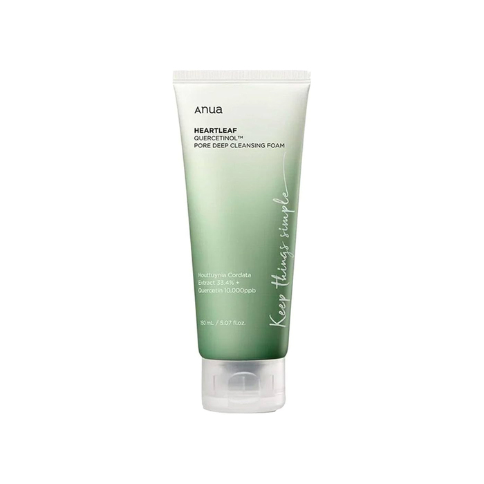 Anúncio: ANUA HEARTLEAF QUERCETINOL PORE DEEP CLEANSING FOAM 150ML
