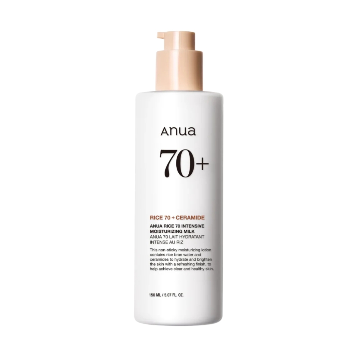 Thumbnail ANUA RICE 70 INTENSIVE MOISTURIZING MILK 150ML