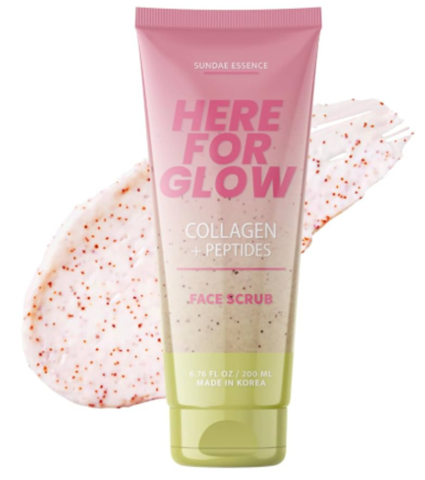 Anúncio: SUNDAY ESSENCE HERE FOR GLOW COLLAGEN + PEPTIDES FACE SCRUB 200ML