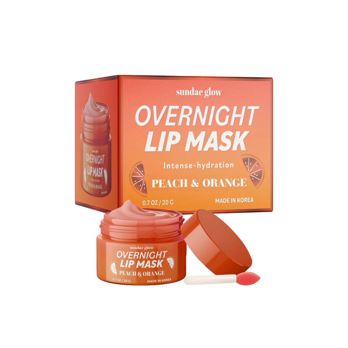 Thumbnail SUNDAE GLOW POLISHING LIP MASK -PEACH&ORANGE 20GR