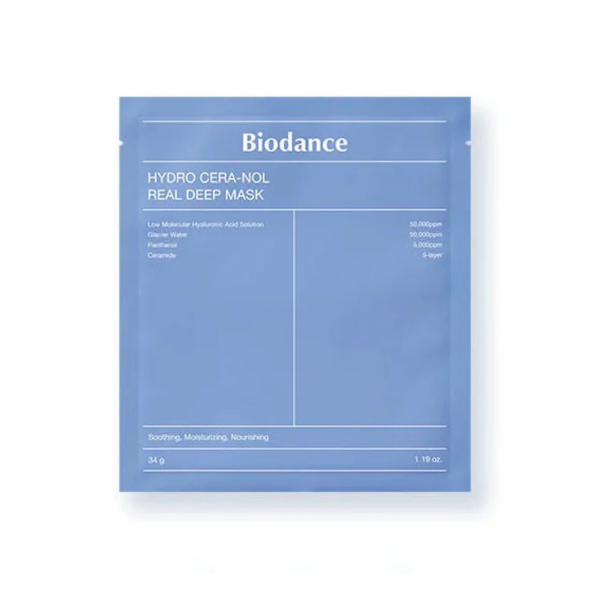 Thumbnail BIODANCE HYDRO CERA-NOL REAL DEEP MASK 34G