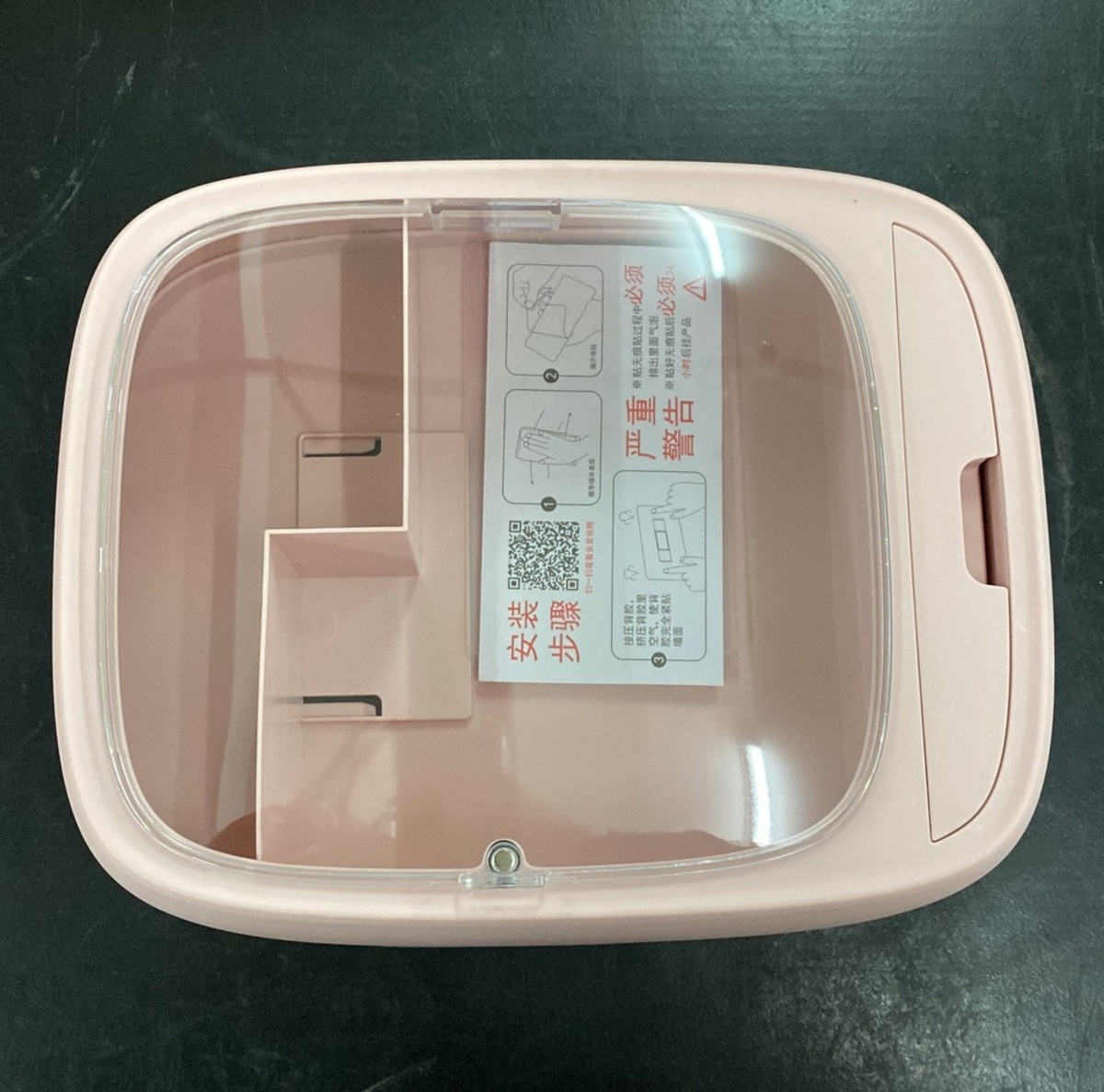 Thumbnail ORGANIZADOR DE MAQUILLAJE DE PARED - ROSA CLARO