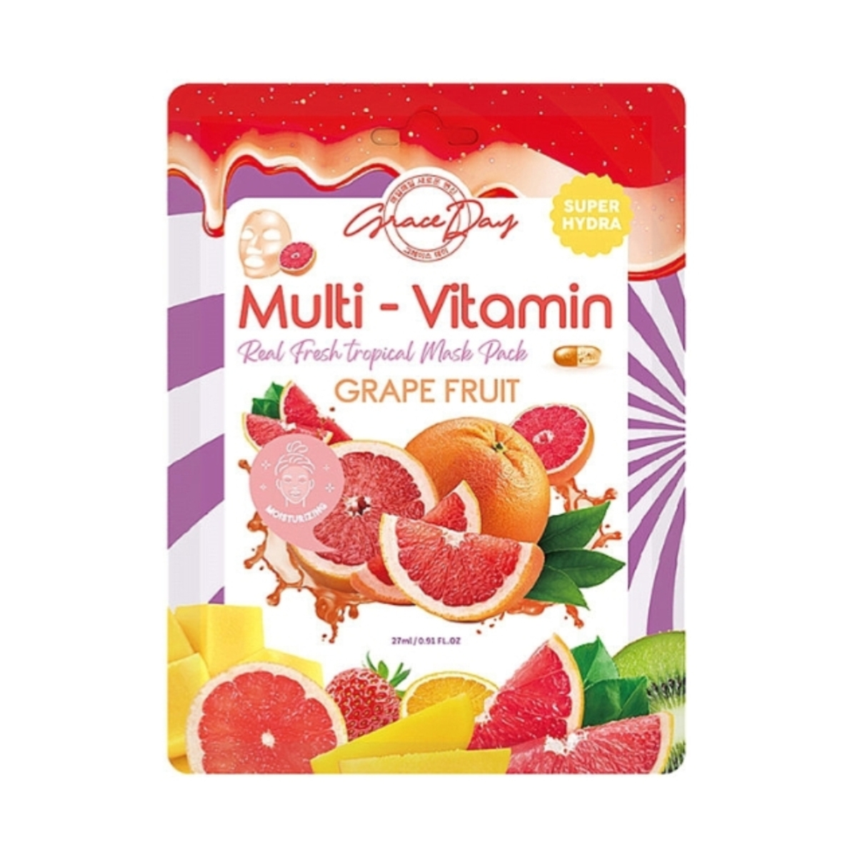 Thumbnail GRACEDAY MULTI-VITAMIN GRAPE FRUIT MASK PACK 27ML