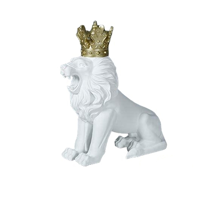 Anúncio: ESTATUA  DECORATIVA- LEON BLANCO