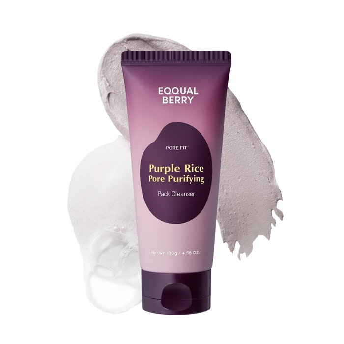 Anúncio: EQQUALBERRY PURPLE RICE PORE PURIFYING PACK CLEANSER 130G