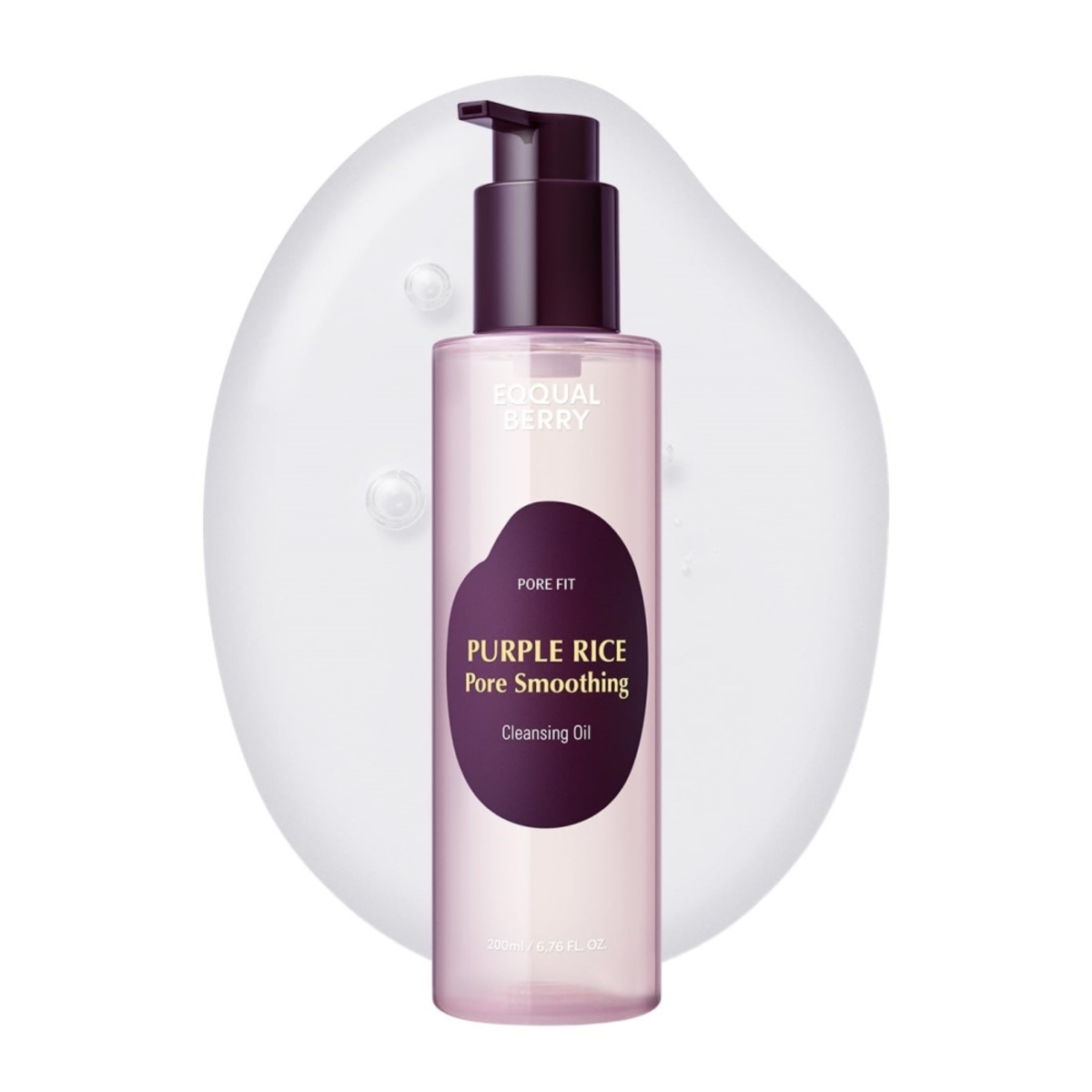Thumbnail EQQUALBERRY PURPLE RICE PORE SMOOTHING CLEANSING OIL 200ML