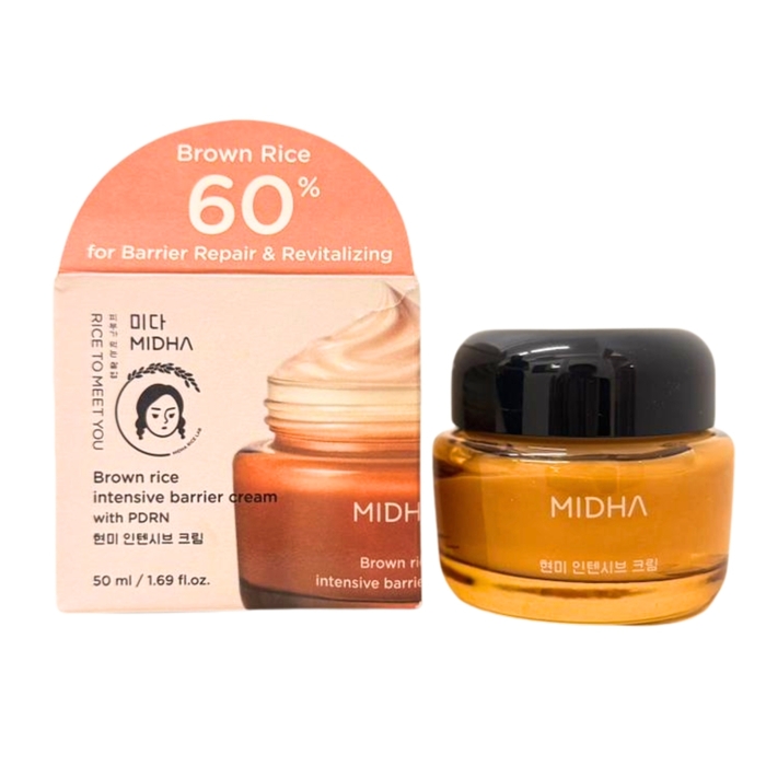 Anúncio: MIDHA BROWN RICE INTENSIVE BARRIER CREAM WITH PDRN 50ML