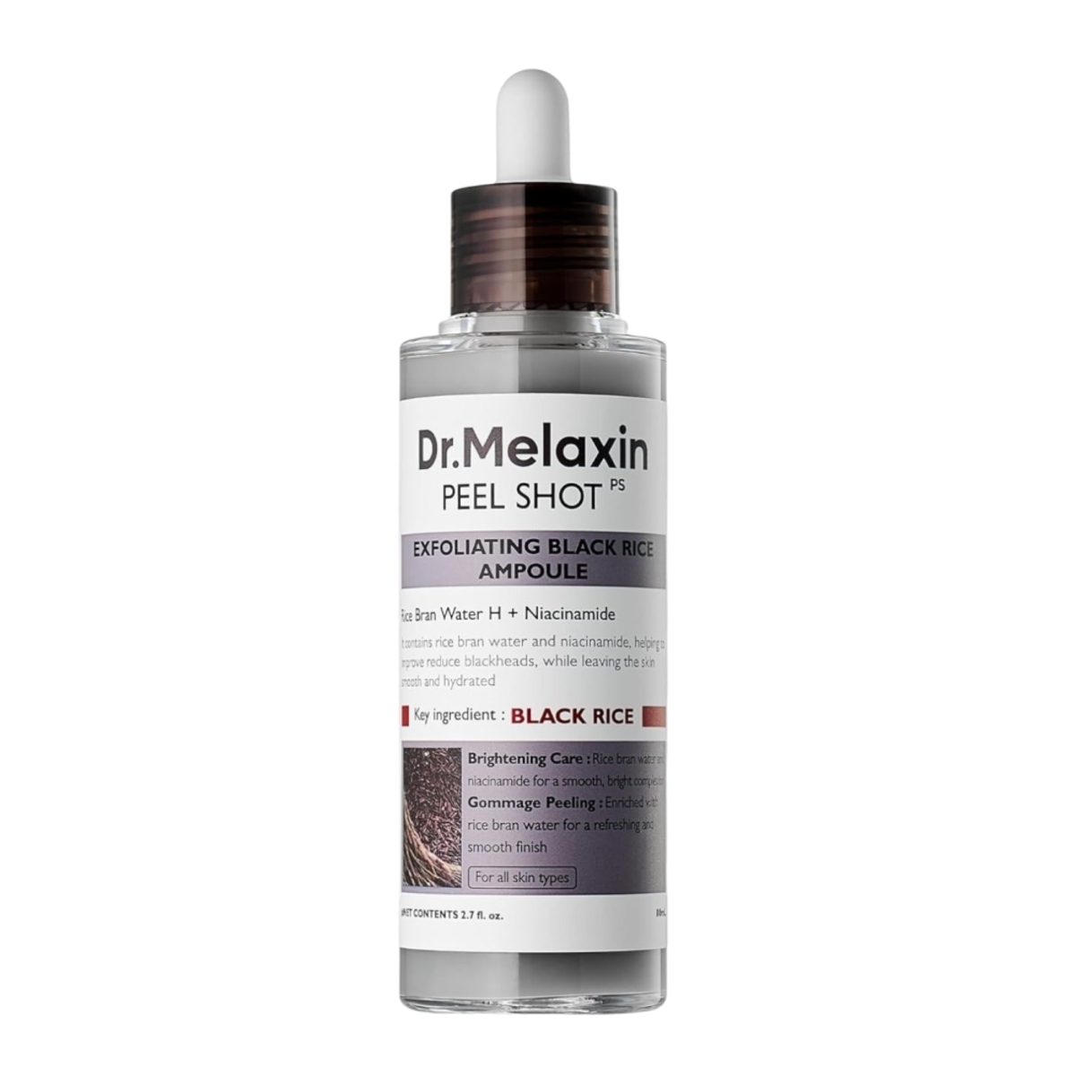 Thumbnail DR MELAXIN PEEL SHOT EXFOLIATING BLACK RICE AMPOULE 80ML