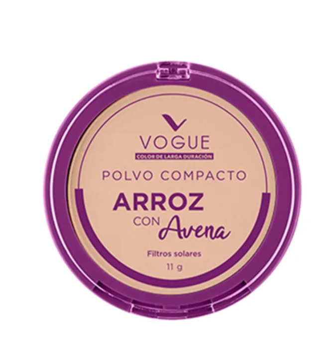 Anúncio: VOGUE POLVO COMPACTO ARROZ CON AVENA PORCELANA