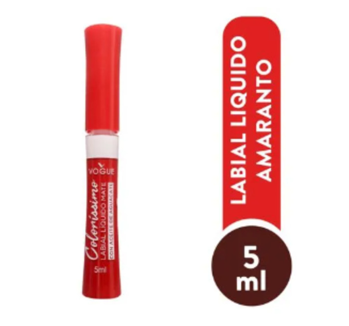 Anúncio: VOGUE COLORISSIMO LABIAL LIQUIDO - AMARANTO