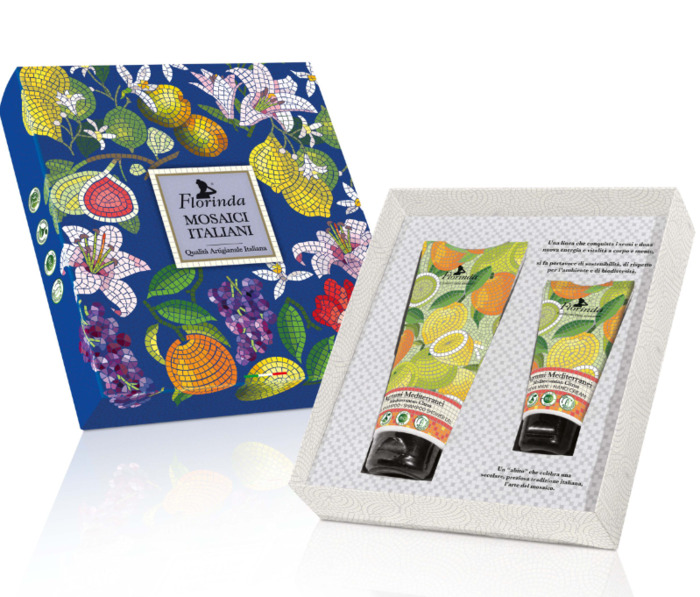 Anúncio: FLORINDA GIFT SET SHOWER GEL + HAND CREAM MEDITERRANEAN CITRUS MOSAIC