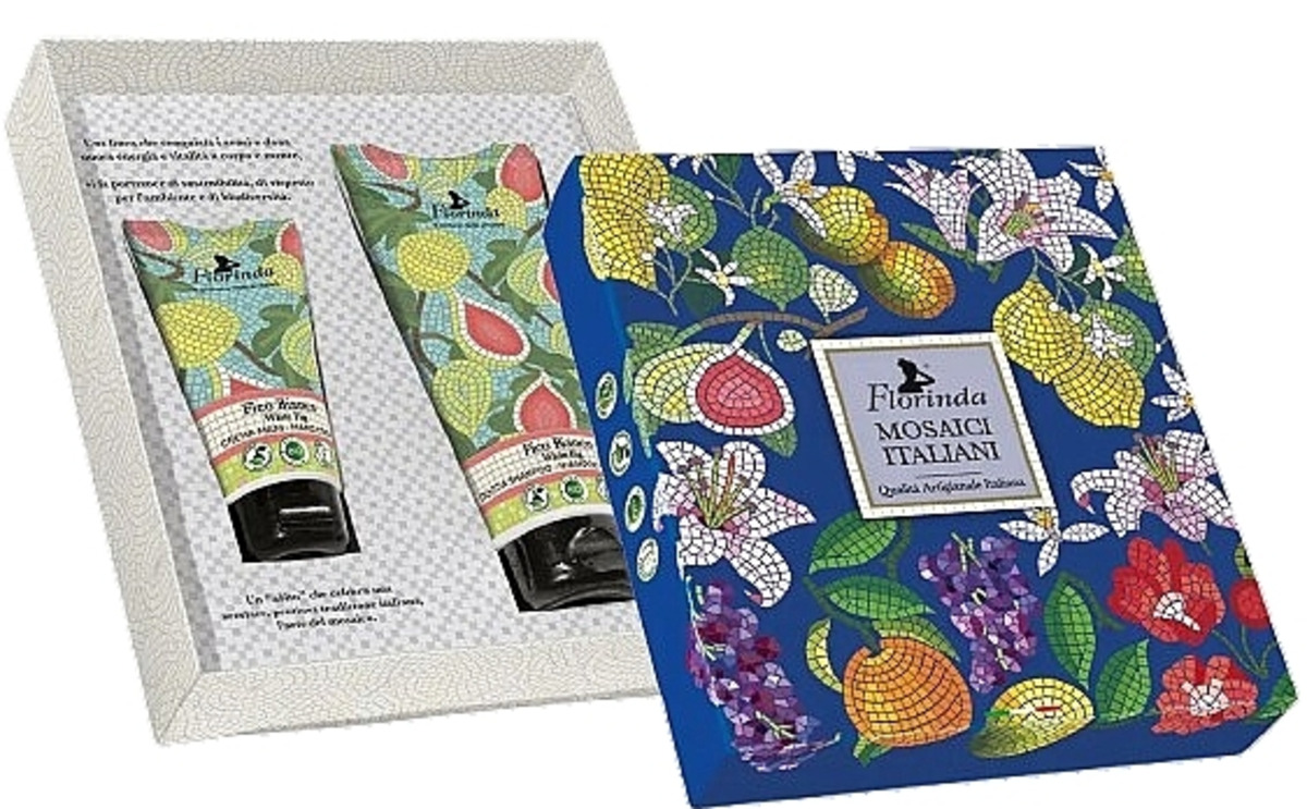 Thumbnail FLORINDA GIFT SET SHAMPOO SHOWER GEL+HAND CREAM WHITE FIG MOSAIC