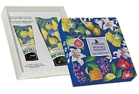 FLORINDA GIFT SET SHAMPOO SHOWER GEL+HAND CREAM COASTAL LEMON MOSAIC