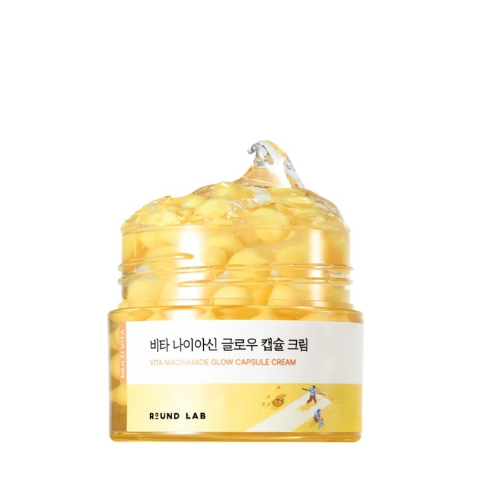 Anúncio: ROUND LAB VITA NIACINAMIDE GLOW CAPSULE CREAM 50ML