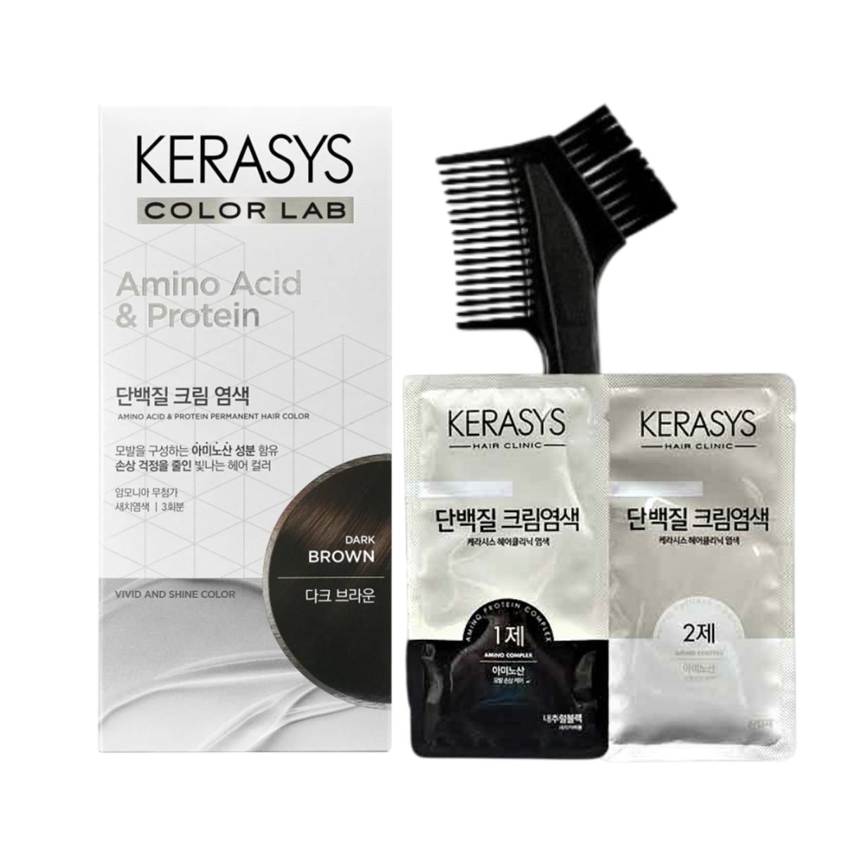 Thumbnail KERASYS COLOR LAB AMINO ACID&PROTEIN DARK BROWN 20GR