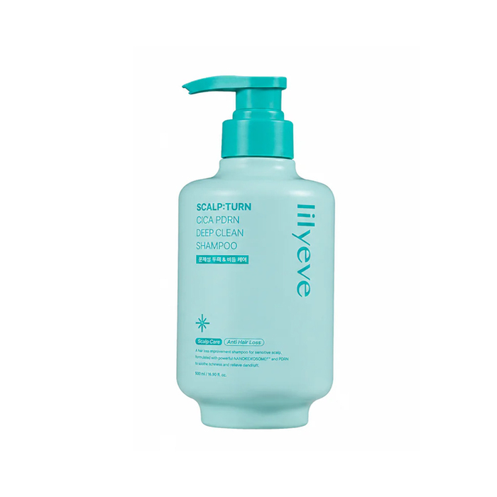 Anúncio: LILYEVE SCALP TURN CICA PDRN DEEP CLEAN SHAMPOO 500ML